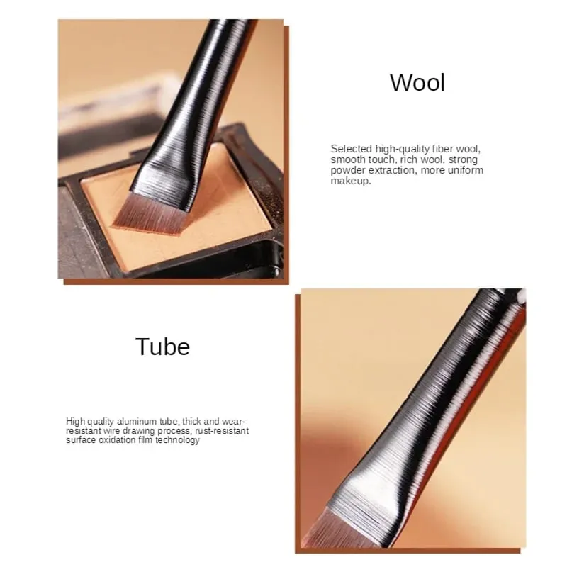 5 Stück Augenbrauen-Kontur-Make-up-Pinsel, Augenbrauen-Eyeliner-Pinsel, professionelle, superdünne, abgewinkelte Liner-Augenpinsel, Make-up-Werkzeuge