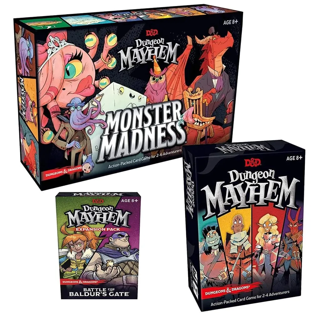 Dungeon Mayhem Dungeons Dragons Card Game 120 Cards Board Game Monster Madness Party Game for Friends and Family — image 1