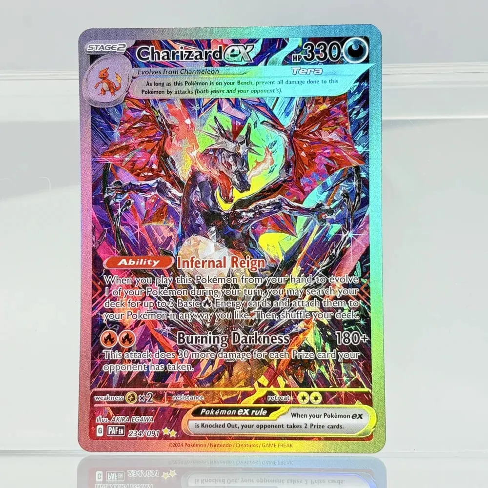Holographic Game Trading Collection PTCG Proxy Cards Charizard Pikachu Mew EX Singl PKM Foil Cards PROXY Card — image 5