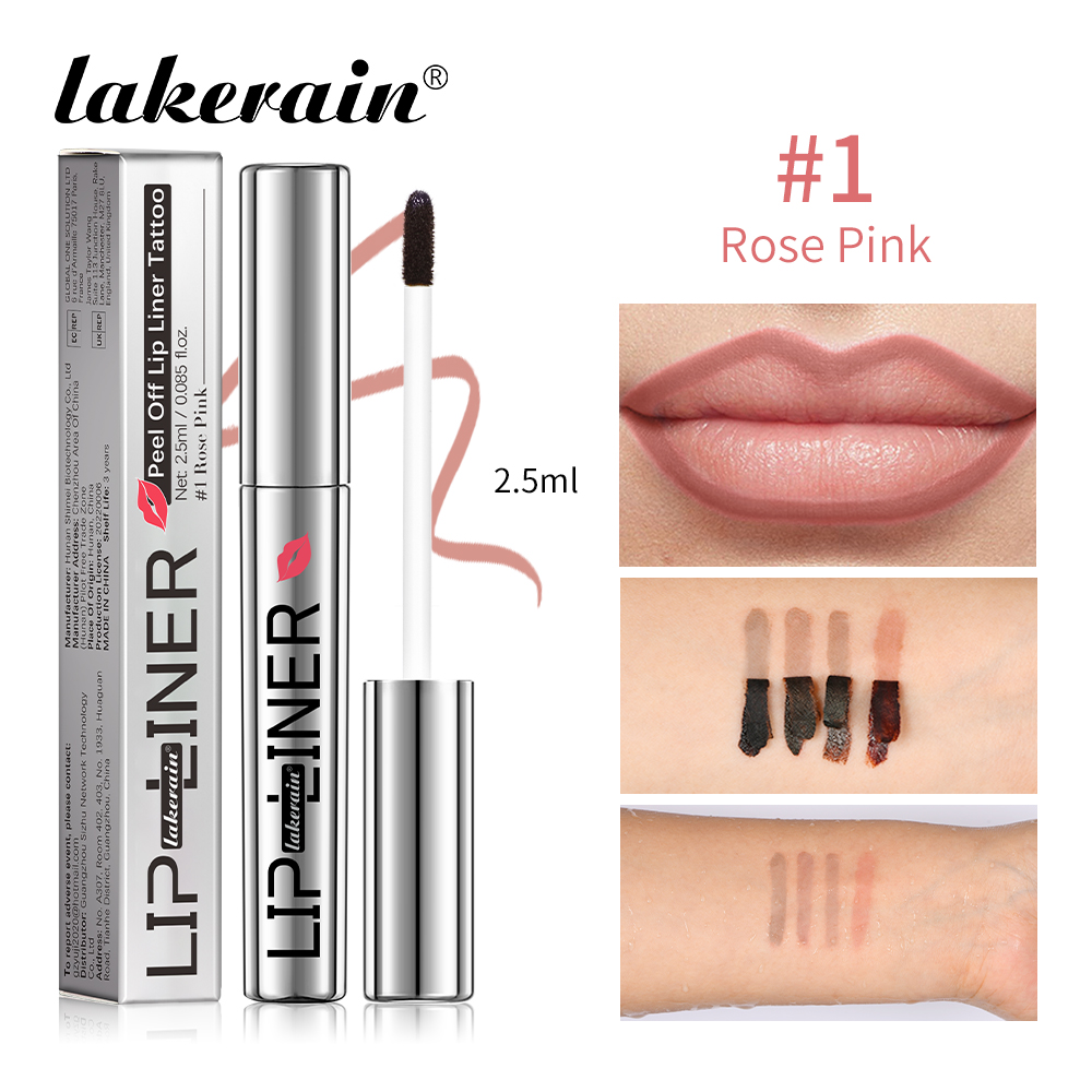 Crayon à lèvres détachable, 4 couleurs, imperméable, longue durée, hydratant, brillant, tatouage, rouge à lèvres, cosmétiques