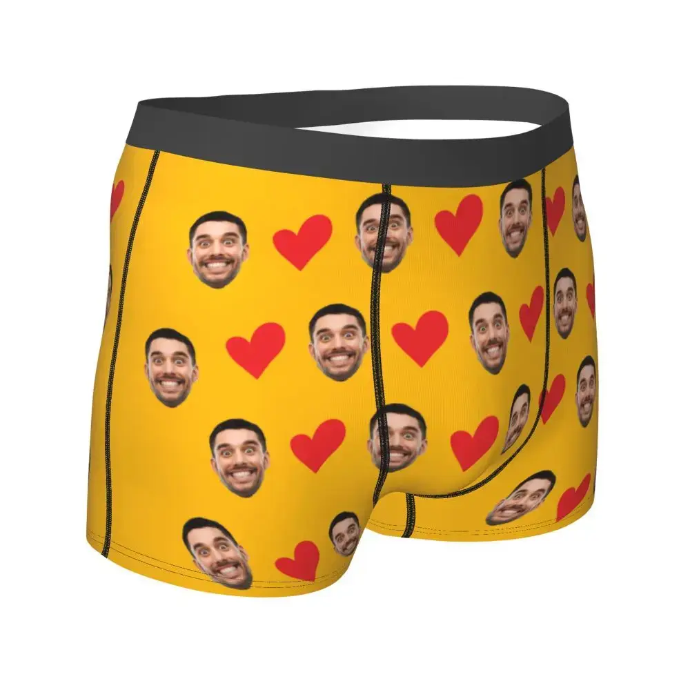 Personalized Face Photo Underwear Custom Heart Boxer Briefs Men Briefs Gift For Husband Anniversary Gift for Dad — image 15