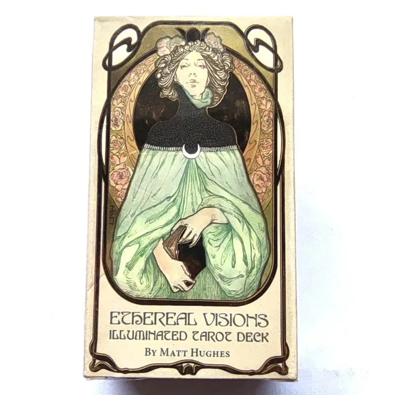 Cartas de tarô com visões etéreas, baralho de 80 cartas de adivinhação misteriosa para mulheres e meninas, jogos de tabuleiro — image 6