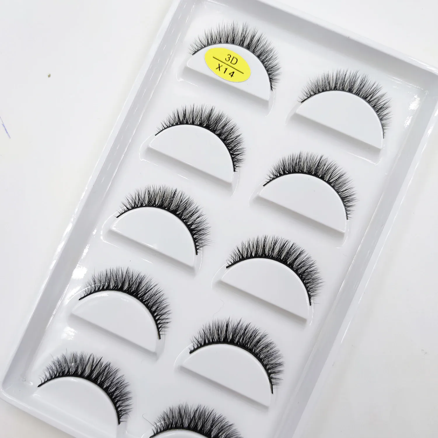 Natural 3D Mink False Eyelashes Makeup Fake Eye Lashes Faux Cils Make Up Beauty Tools Wholesale 5 Pairs — image 6