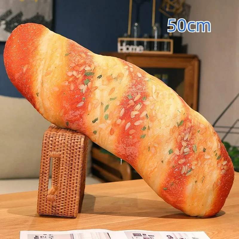 20/50cm Long Bread Pillow Stuffed Like Real Sesame S Cheese Denmark Toast Chopped Green Onion Sleeping Hug Support Leg Gift — image 10
