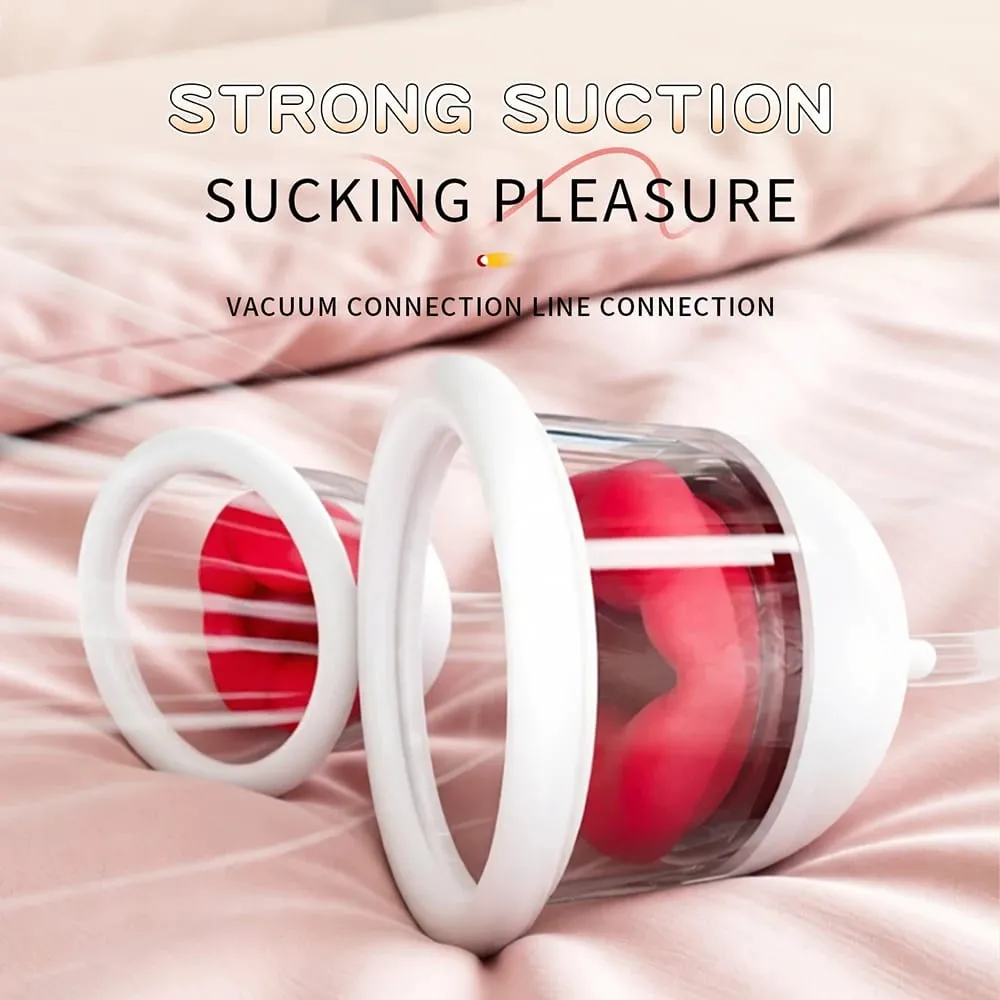 Tragbarer Nippellecken-Saugen-Vibrator, 10-Frequenz-Brustmassagegerät, Klitorisbiss, vibrierendes Sexspielzeug für weibliche Masturbation — image 3