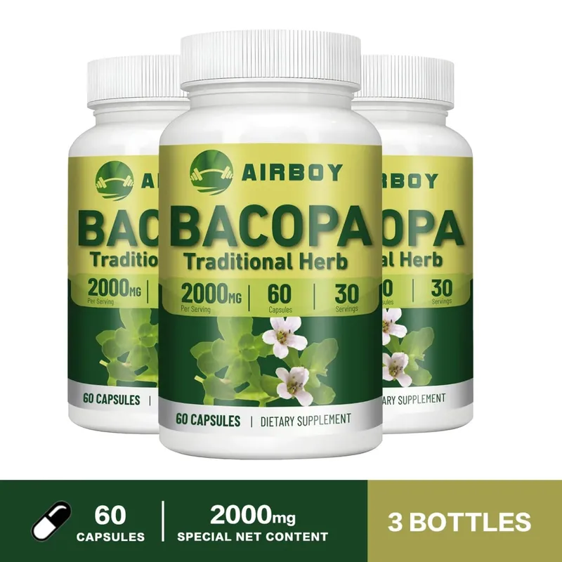 Chiết xuất Bacopa Monnieri - Giúp suy nghĩ minh mẫn và cải thiện trí nhớ Trì hoãn lão hóa daBổ sung — image 11