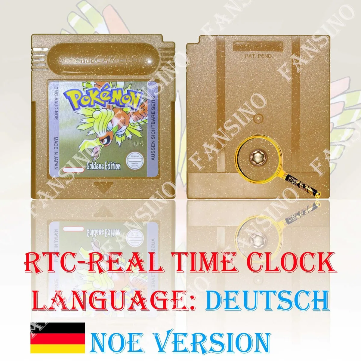 GB/GBC Echtzeituhr Pokemon Crystal/Gold/Silver Version Videospielkassette mit Batterie USA/NOE/FRA/ESP/ITA Version — image 19