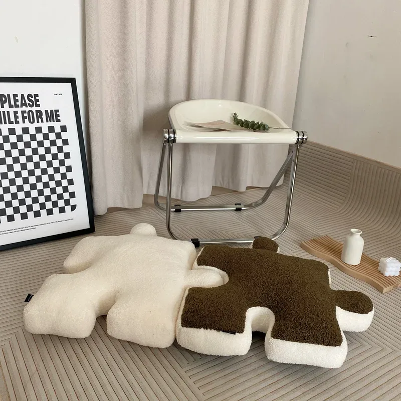 Alien Puzzle Pillow Plush Pillow Home Decoration Building Block Puzzle Comfort Cushion Kids Christmas Birthday Gifts — image 2