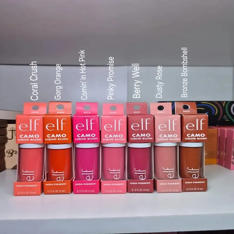 Hot Elf Brand Latest Style Multicolored Liquid Powder Blusher Highlight Contour Stick Long-Lasting Natural Cheek Series Products — image 6