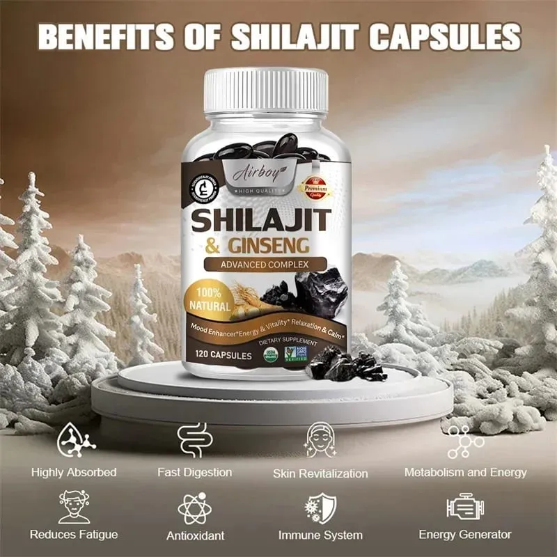 Shilajit - Peningkatan Energi Meningkatkan Kinerja Meningkatkan Kesehatan Jantung dan Sirkulasi Darah — image 5