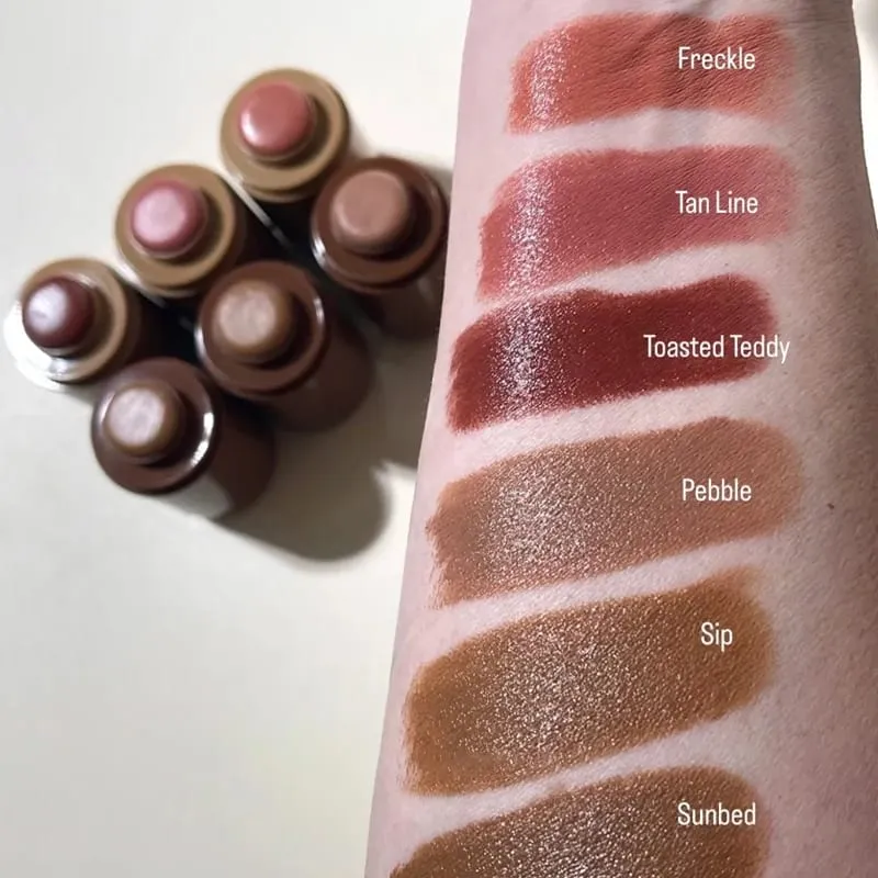 Heiße brandneue Taschen-Bronzer-Stick-Creme, langlebig, wasserdicht, Gesichtskontur, Kosmetik, Colada Honig-Mango-Lipgloss, befeuchtet Make-up — image 6