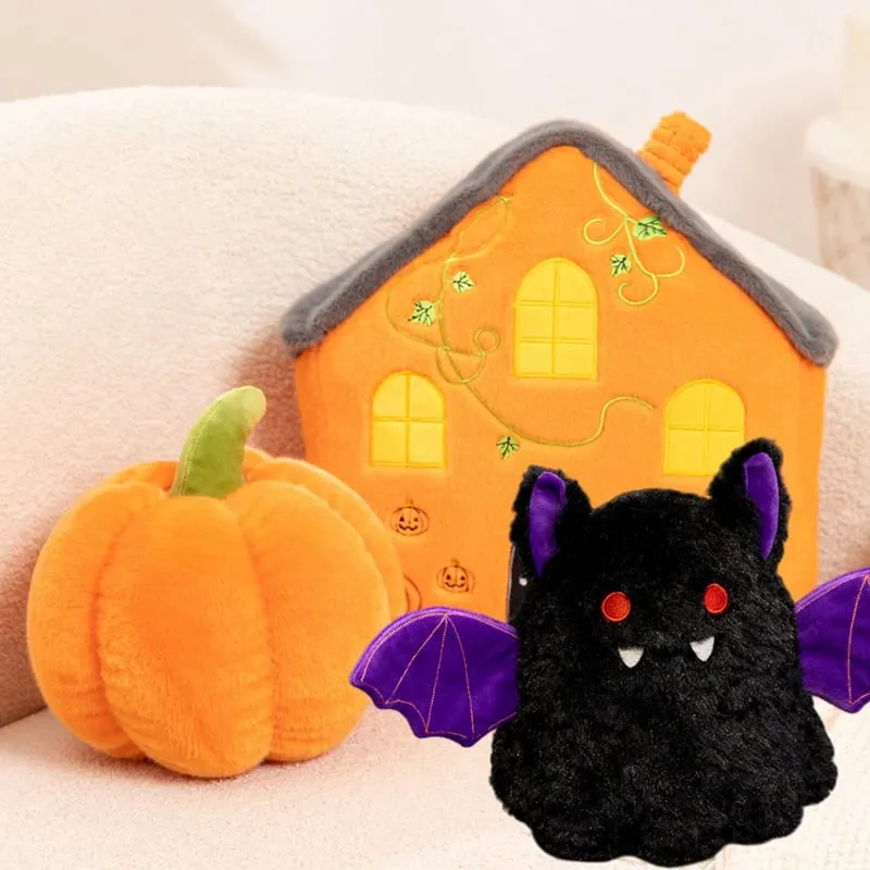 Yeni Yaratıcı Cadılar Bayramı Hayalet Peluş Yumuşak Oyuncak Kabak Evi Peluş Yastık Parti Ev için Komik Ürkütücü Dekor Yastık — image 2