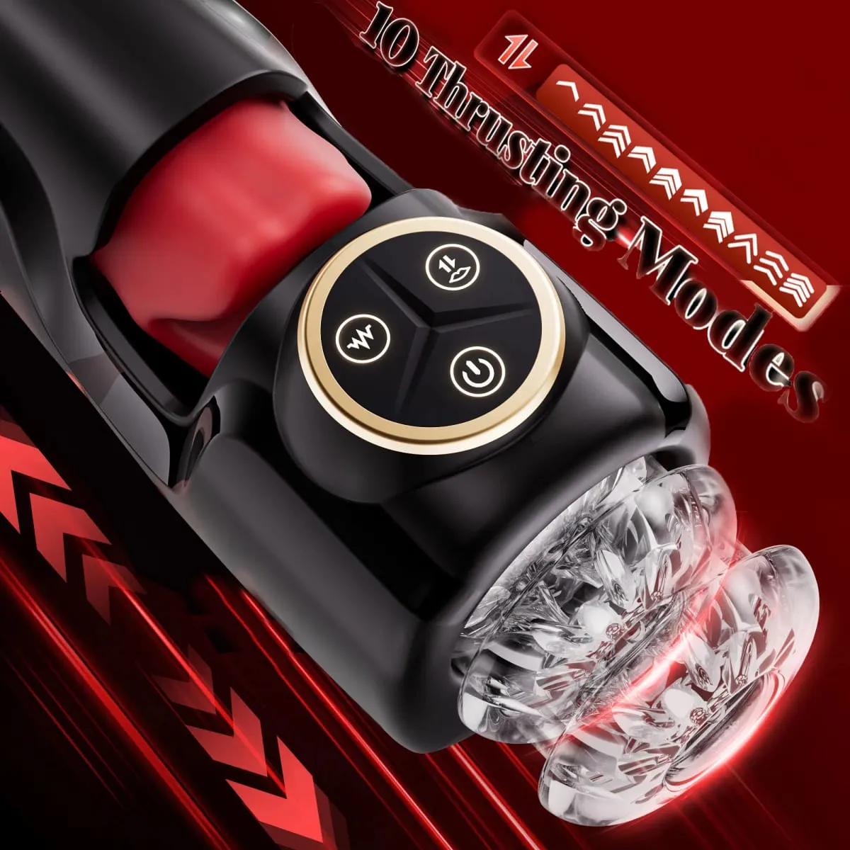 Thrusting ชาย Masturbator ดูดอมควยเครื่องอวัยวะเพศชายการฝึกอบรม Vibrator Glans Stimulater ชาย Stroker เพศของเล่นสำหรับผู้ชาย — image 3