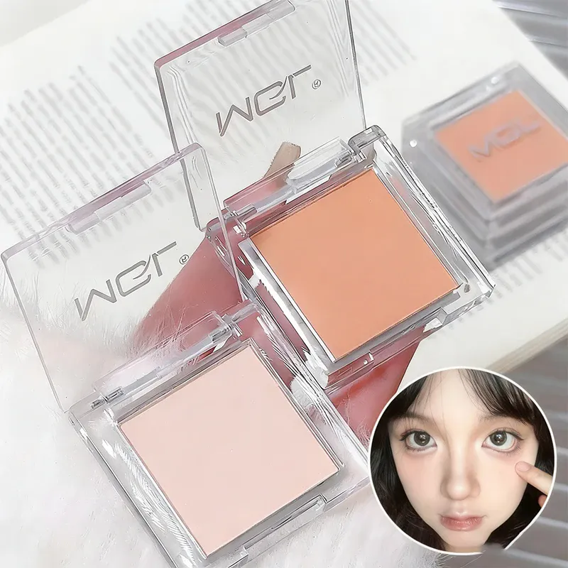 Mat hvid monokrom øjenskyggepalette Naturlig 3D Brightening Eyeshadow Highlighter Powder Langtidsholdbar øjenmakeuppalette — image 5