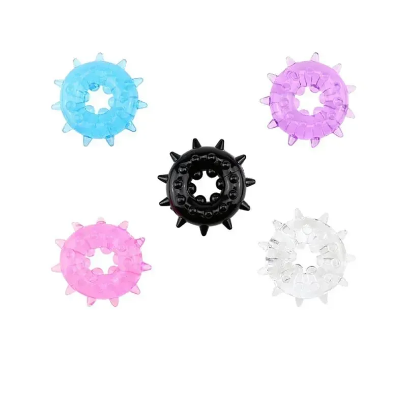 Anello del rubinetto Ritardo Eiaculazione Spikes Giocattoli per adulti Per gli uomini Ingrandimento del pene Anello del pene in silicone Giocattoli del sesso maschile Erezione più forte — image 4