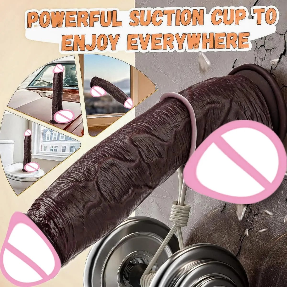 Realistyczne silikonowe Dildo miękki penis Dick z mocną przyssawką jądra żyły do zabawy analnej doświadczenie seks-zabawka dla kobiet — image 5