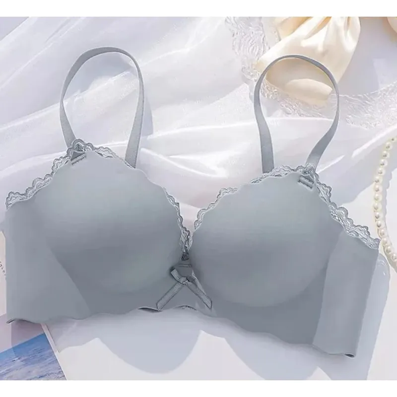 AA Cup Padded Push‑up Bra Panty Set Wireless Seamless One‑piece Lingerie Suit for Small Flat Chest Soft Daily Casual Underwear — image 15