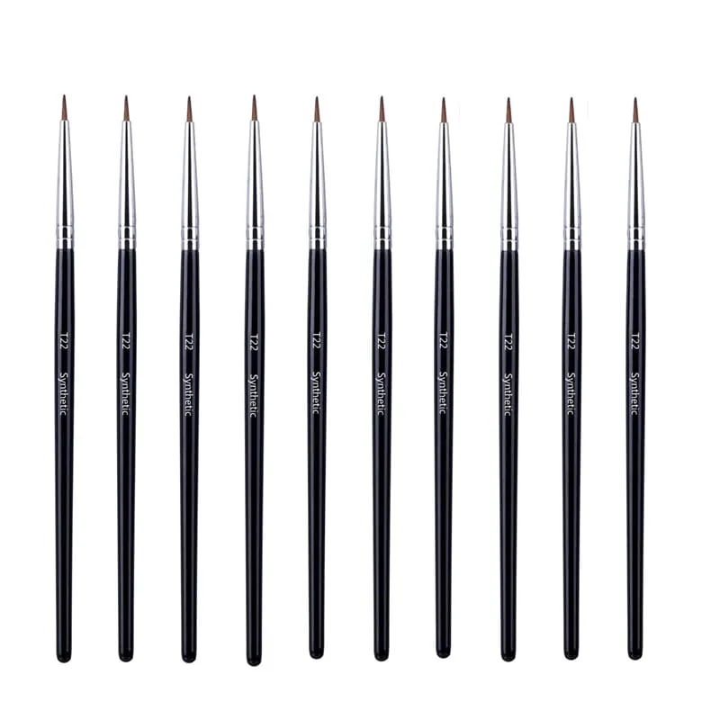 5/10/20/50 Pcs Pennelli per trucco contorno sopracciglia Pennello per eyeliner per sopracciglia Pennello per occhi professionale super sottile ad angolo Pennello per occhi Strumenti per il trucco — image 18