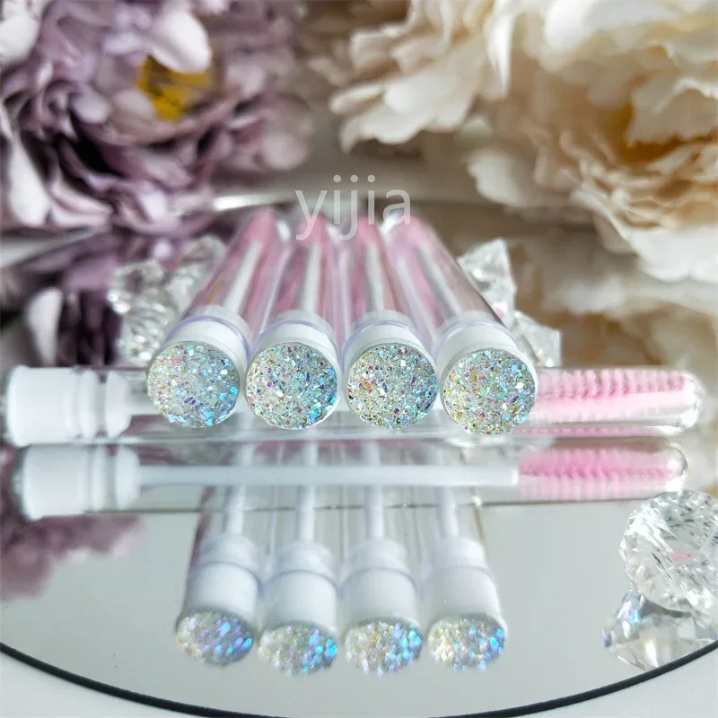 10 pz Riutilizzabile Ciglia Pennello Tubo per Estensione Ciglia Usa E Getta Mascara Bacchette Sopracciglio Applicatore Pennello Ciglia Pennelli — image 13