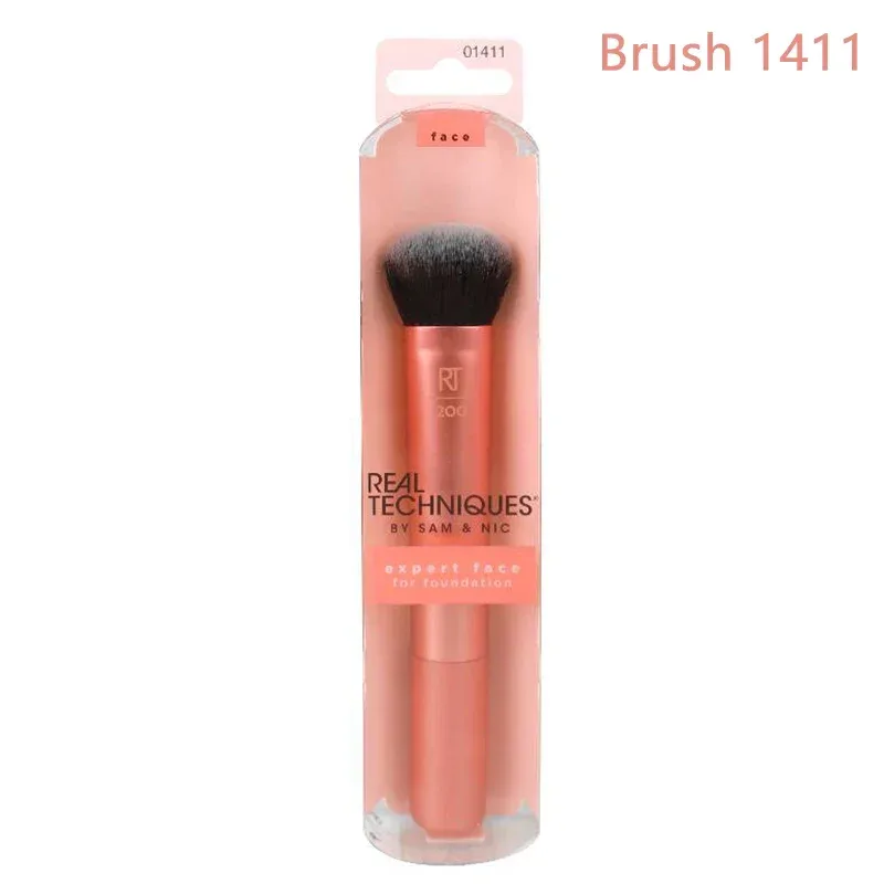 Set Kuas Rias Professioanl Teknik Nyata Berbulu Lembut untuk Kosmetik Bedak Foundation Alat Kecantikan Pencampur Eyeshadow Wajah — image 18