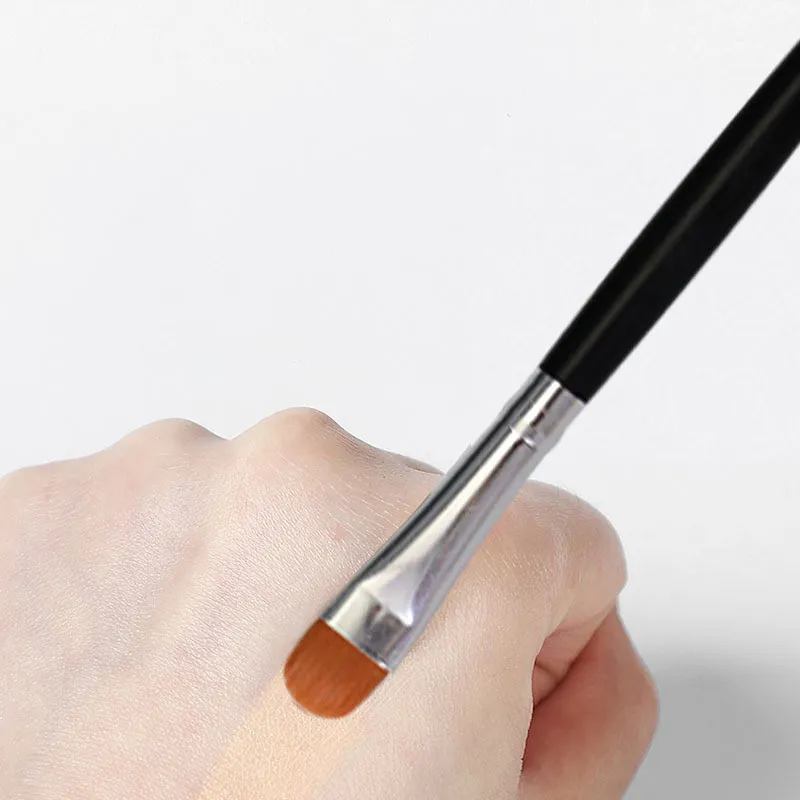 Commercio all'ingrosso 5/10/20PCS Pennello per sopracciglia piatto Sopracciglia ultrasottili Pennelli per trucco Pennello per eyeliner Sottile Eye Liner Brow Contour Brush Tools — image 4
