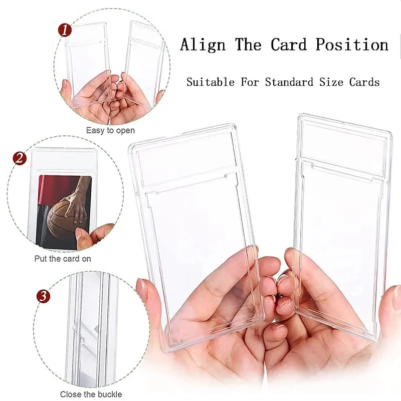 35/55/75/100PT Trading Cards Slab Label Grade Baseball Star Card Sleeves Protector Acrylic Hard Plastic Game Grade PTCG Gift Toy — image 3