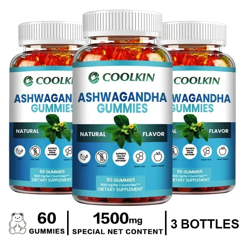 Gummies Ashwagandha - บรรเทาความเครียดปรับปรุงความเข้มข้นส่งเสริมสมองและสมดุลพลังงานและปรับปรุงสุขภาพการนอนหลับ — image 10