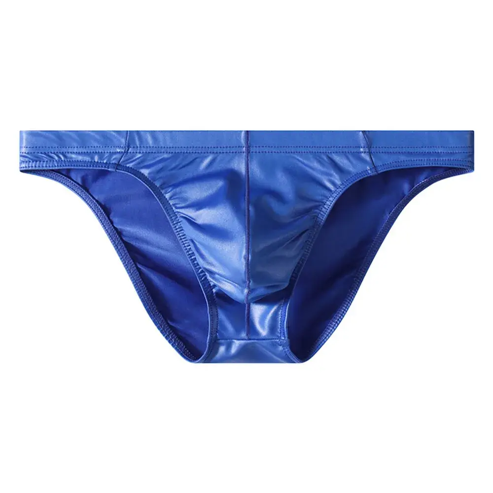 Wasserdichte Männer Slips Glänzend Tanga Seidig Glatte Unterhose Low-taille Männer Unterwäsche Taille Ausbuchtung Beutel Dessous Höschen Unterhose — image 6