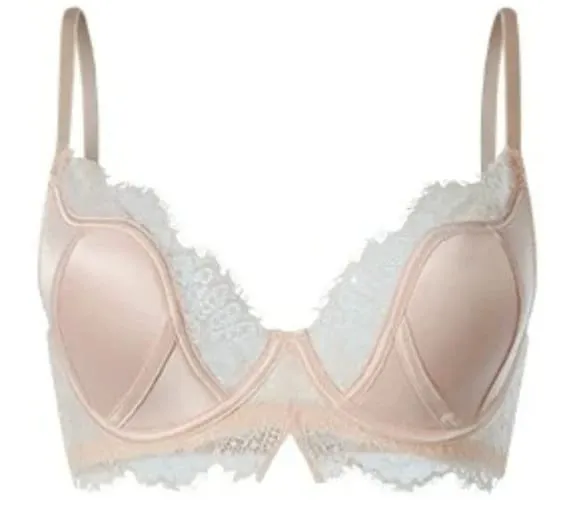 Push Up Bra Wanita Seksi French Lace Minimizer Liputan Penuh Wayarles Nipis Anti Kendur Sokongan Keselesaan Pakaian Dalam S-XL — image 10