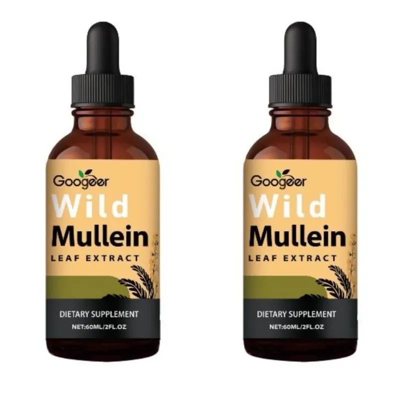 Mullein Liquid Drops 60ml with Wild Mullein Leaf Extract and Ginger Support Lung Health & Clean Impurities Plant Supplement — image 8