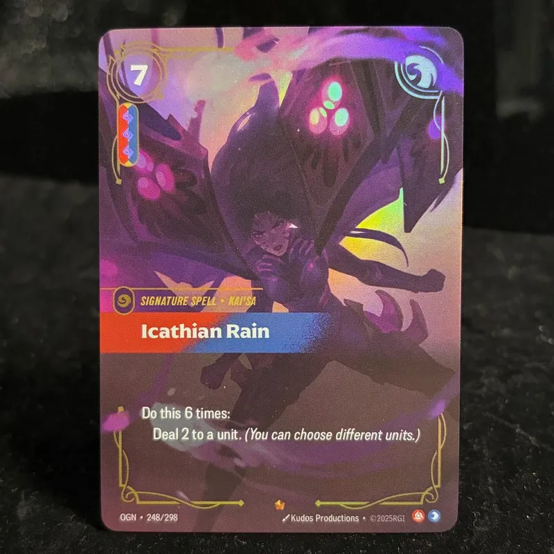 Rune Riftbound OGN Origin Genesis UNL Unleashed KaiSa Elder Dragon Collezionabile Alt Art Showcase Esclusiva Holo Foil Proxy Card
