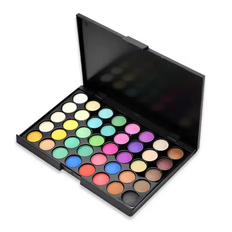 40 สี Glitter Eyeshadow Palette Matte กันน้ำ Long Lasting Pressed Powder Earth Tone Women Eye Makeup Palette เครื่องสำอางค์ — image 4