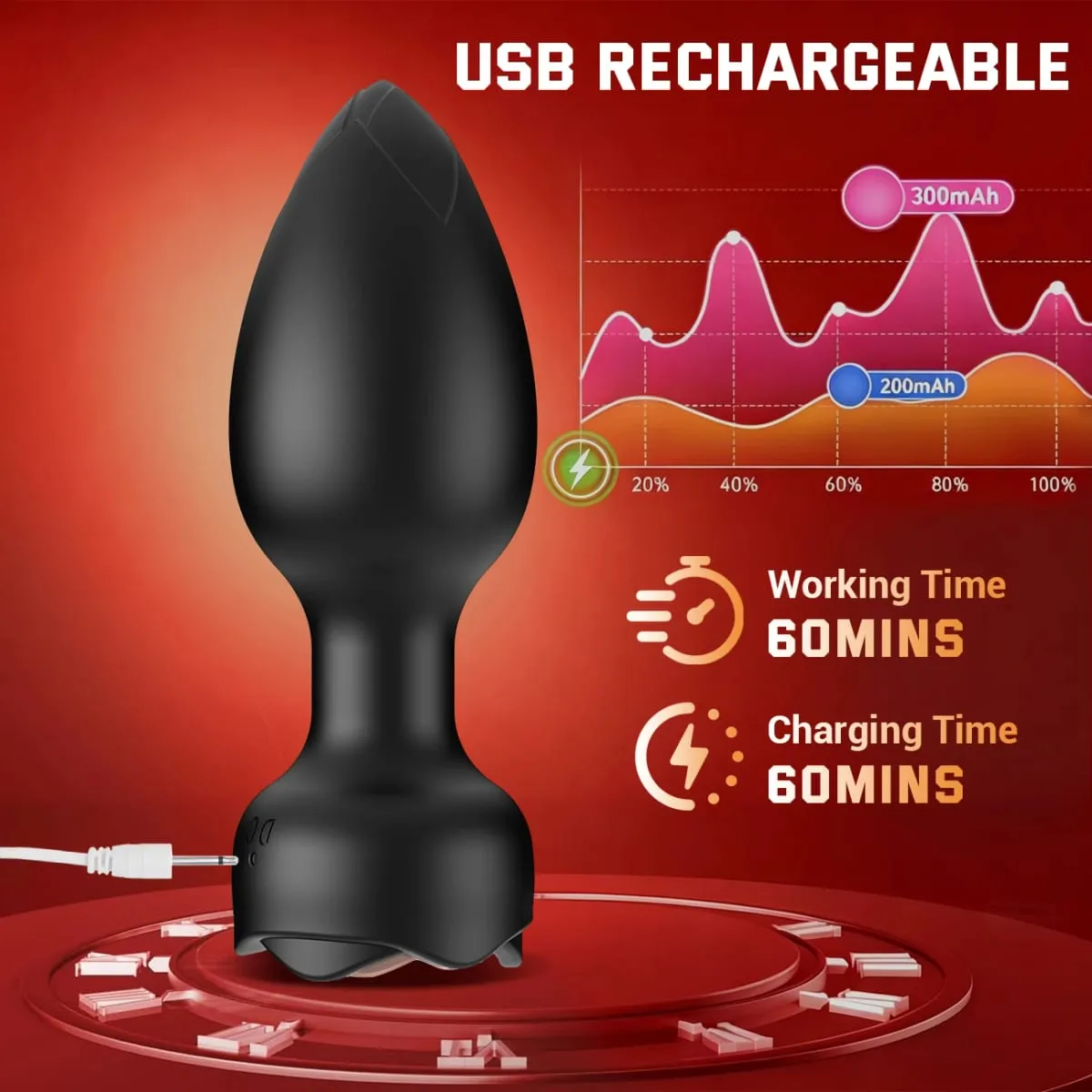 Drahtlose Steuerung 360° Rotation Wackelvibrator Butt Plug für Männer Prostatamassagegerät Homosexuell Analvibrator Analplug Erwachsene Sexspielzeug — image 5