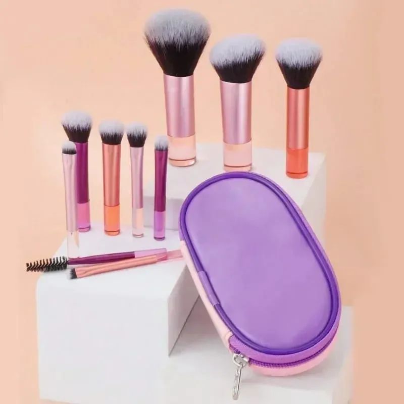 10 pezzi/borsa Mini set di pennelli per trucco ombretto in polvere fondotinta fard frullatore correttore strumenti per trucco di bellezza pennello professionale — image 5