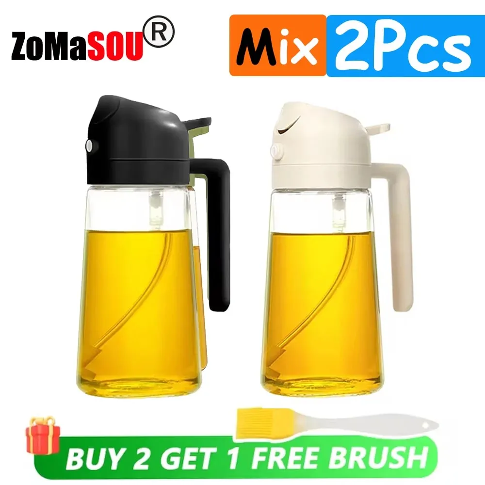 1–4 Stück 2-in-1-Sprayer, Ausgießer, Öl, leere Flasche, Kunststoff, Ölbehälter, Spender, Verdampfer, Küche, Grill, Camping, Kochutensilien — image 16
