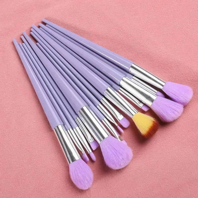 Ensemble de pinceaux de maquillage, 13 pièces, ombre à paupières, fond de teint, poudre cosmétique, mélange de Blush, outils de maquillage de beauté pour débutants — image 11