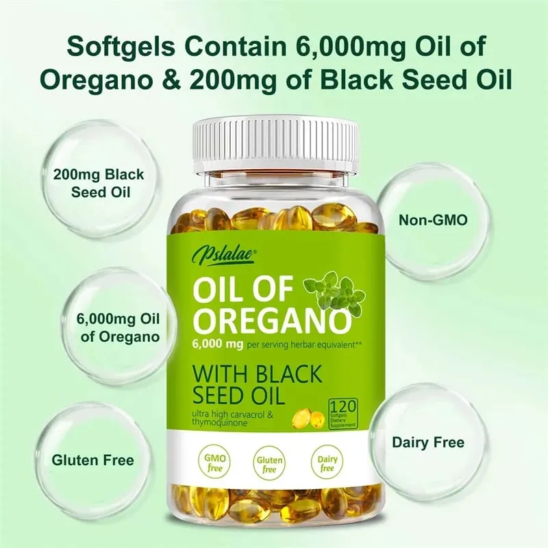Oreganoöl-Kapseln – mit Schwarzkümmelöl – Verdauungsunterstützung, Magen-Darm-Gesundheit, Immununterstützung — image 6