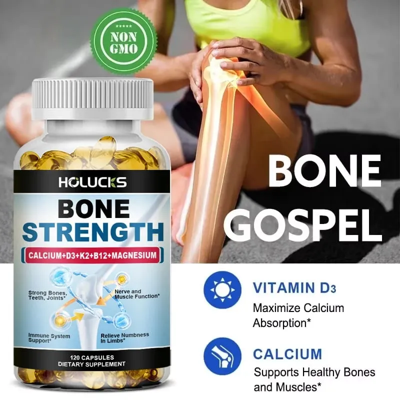 Yimiduk Geavanceerd botsterktesupplement met calcium voor alles-in-één botsterkte Flexibiliteit en vitaliteit Gezond ouder worden