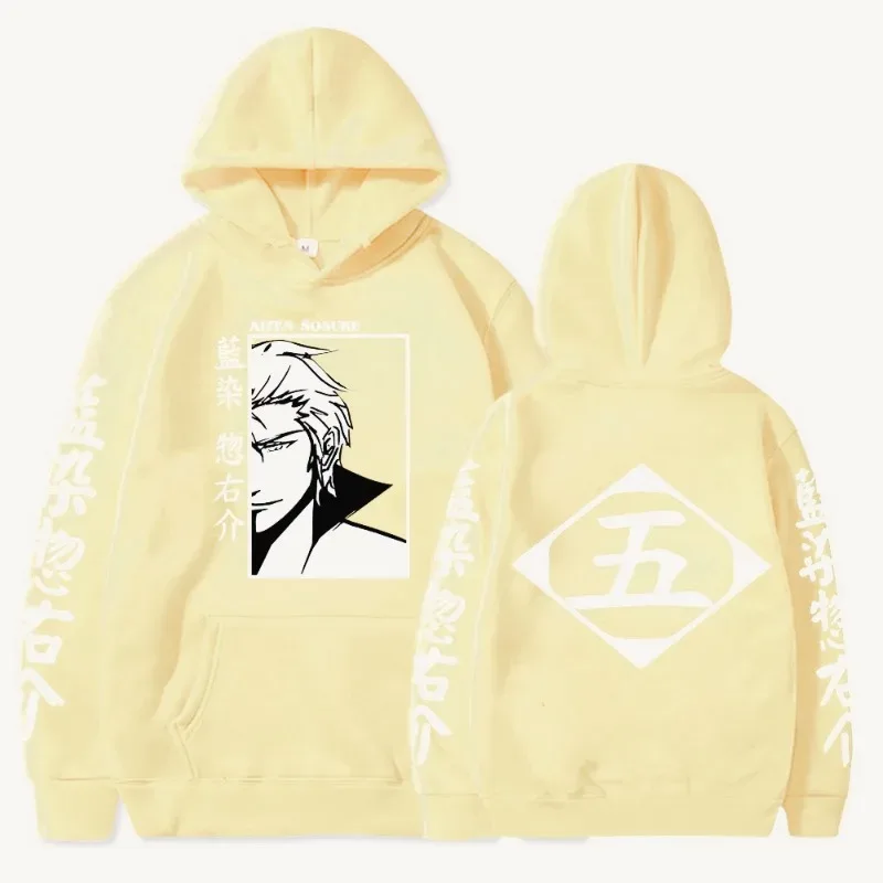 Japan Anime Bleach Aizen Sosuke Manga Cosplay Hoodies Pullovers Tops Man Woman Long Sleeve Clothes Cartoon Hoodies Sweatshirt — image 6