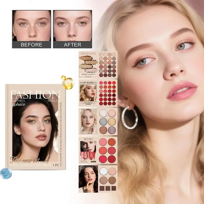 Multi-layered Beauty Book Palette 67 Colors Makeup Eyeshadow That Combines And Contouring Highlighter Color Rich Blush N4A4 — image 2