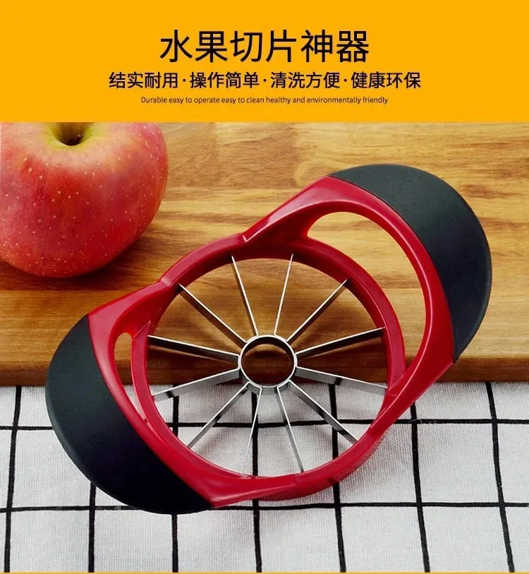 Affettatrice e carotatore per mele in acciaio inossidabile Taglierina per mele super affilata Pelapatate Strumento per affilare le mele Taglierina per frutta multifunzionale SGGJ007 — image 7