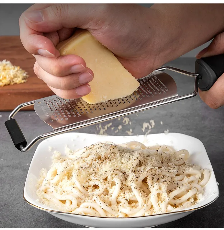 304 Stainless Steel Cheese Grater Multi-Purpose Kitchen Shredder for Hard Cheese Vegetables Chocolate Ginger & Zest-Rust-Proof