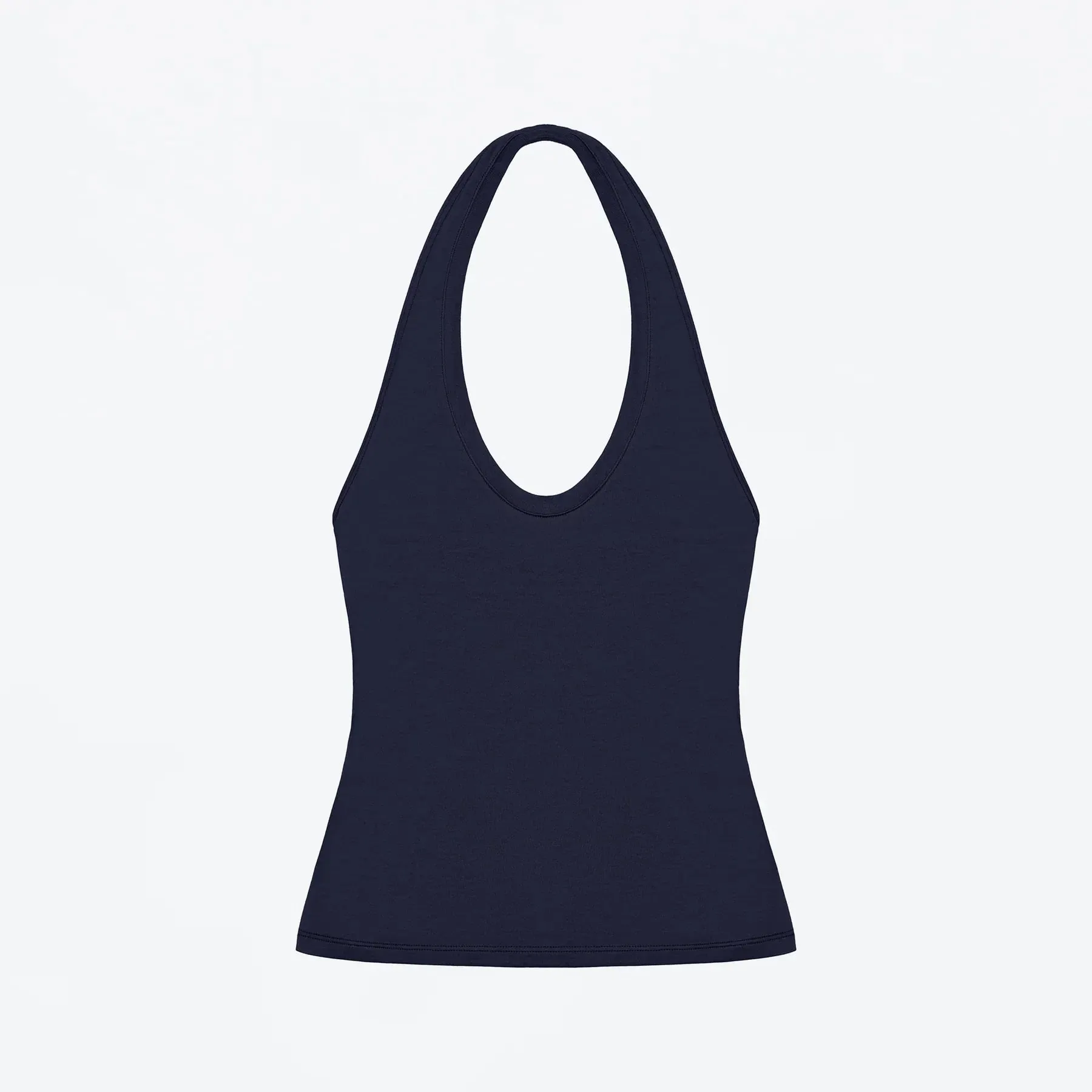 Tank Top na ramiączkach typu halter Wysoka elastyczność Slim Fit Top bez pleców Dekolt w kształcie litery U Wiązany na szyi Top na ramiączkach Slim Fit Wszechstronna odzież wierzchnia Koszula bazowa Spicy Girl Style Top bez rękawów — image 7