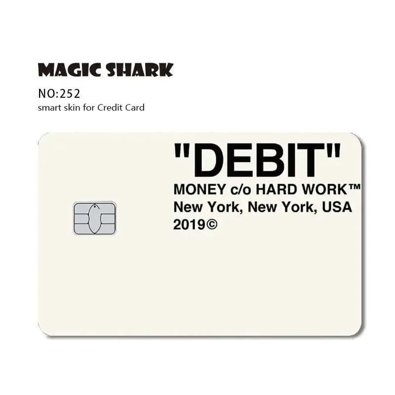 Magic Shark Dog Meme Hunter Snake Stonks 3M 무광택 PVC 전면 스티커 필름 커버 스킨 은행 직불 신용 카드 — image 24