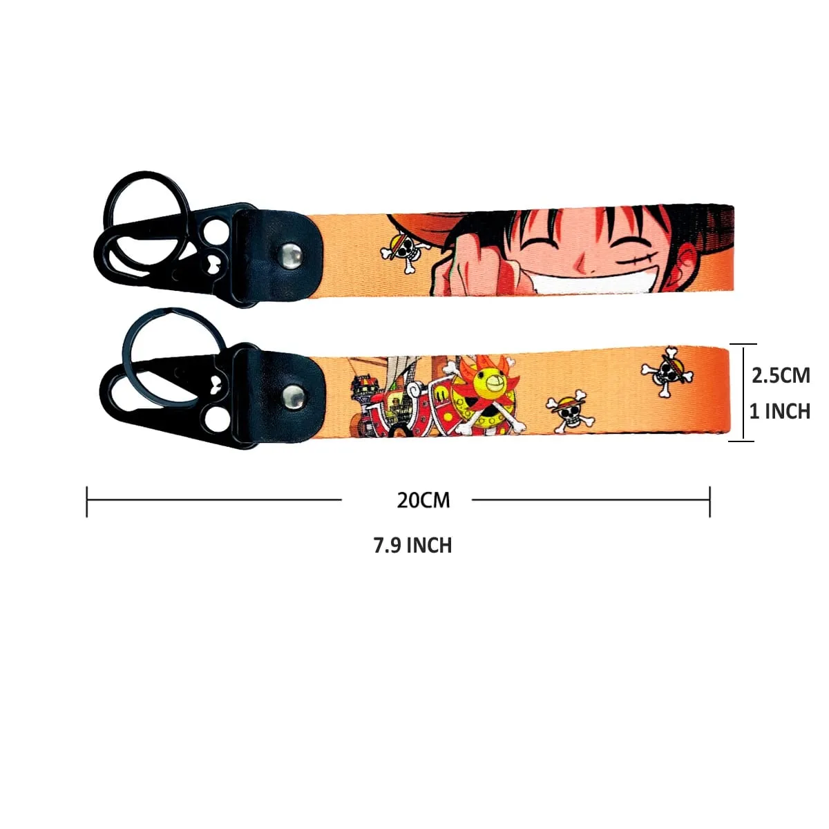 One Piece Cool Eagle Beak Keychain Lanyard Anime Manga Series Badge Holder USB Pendant Portable Key Lanyard Accessories — image 5