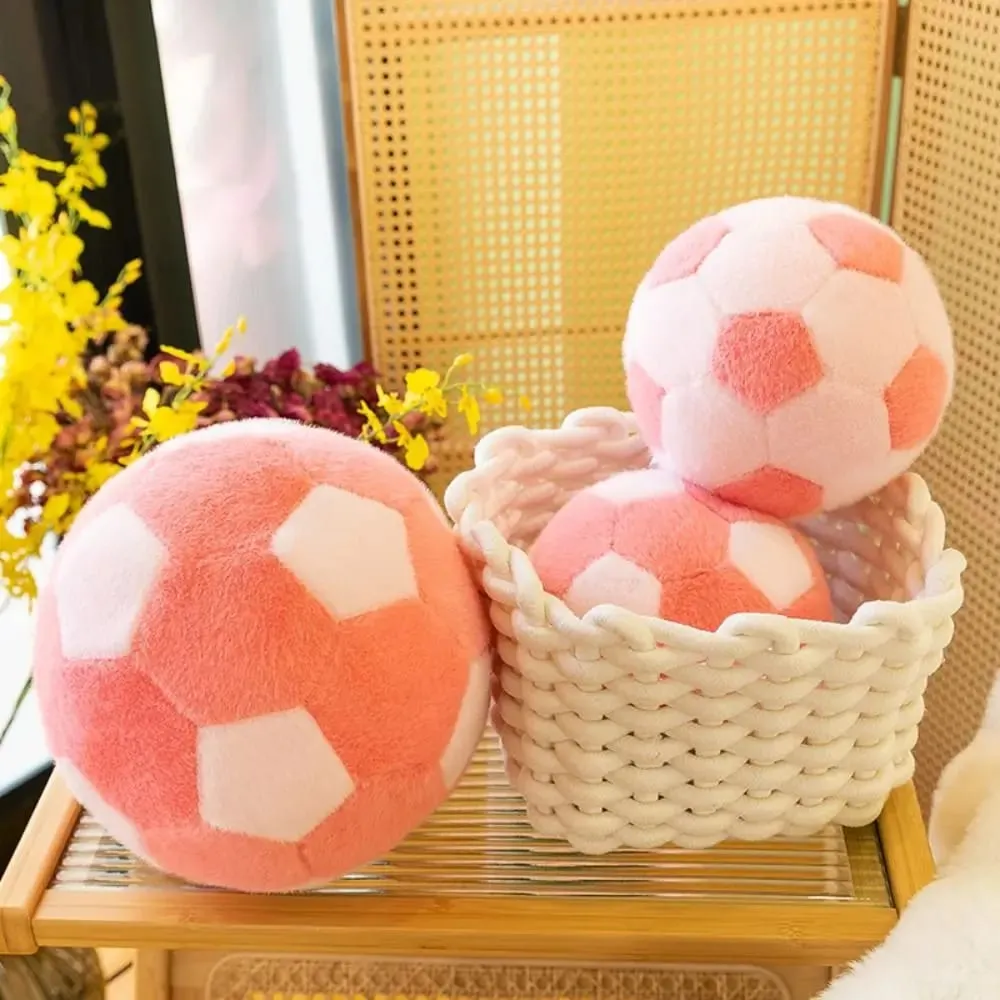 Mascot Ball Ball Shape Soccer Ball Throw Pillow Stuffed Soft Football Throw Pillow 13/20cm Ins Football Friends Birthday Gifts