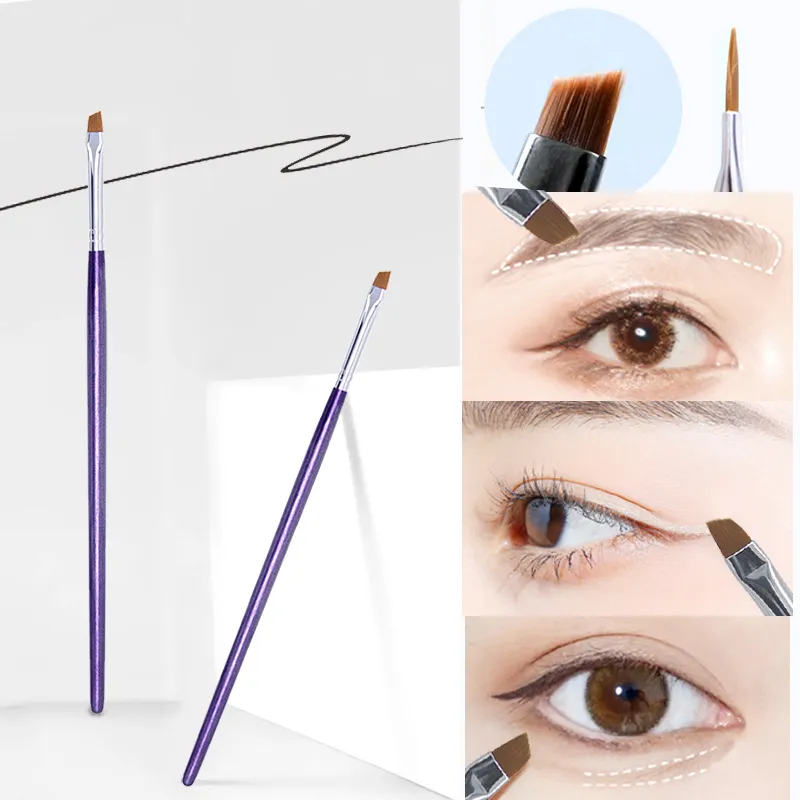 Upgrade Blade Eyeliner-Pinsel, ultradünn, flach, fein, Eyeliner-Make-up-Pinsel, flacher Eyeliner-Pinsel, Augenbrauen-Make-up-Werkzeug — image 1