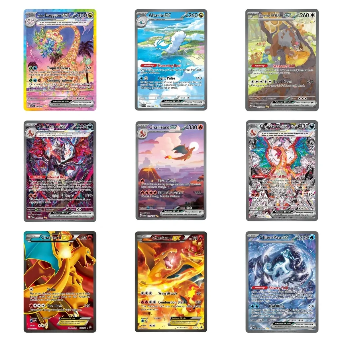 PKM Proxy EX การ์ด HolographicM Charizard-EX/ Mew/Greninja/Pikachu/Charizard/M Charizard/ex PTCG คอลเลกชันเกมการ์ดเกมของเล่น — image 2