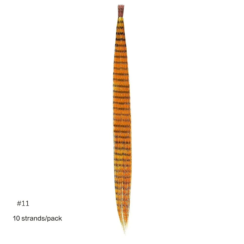 Extensions de cheveux synthétiques colorées I Tip, 10 racines/paquet, postiche 16 pouces, accessoires capillaires pour femmes et filles, utilisation quotidienne en fête — image 16
