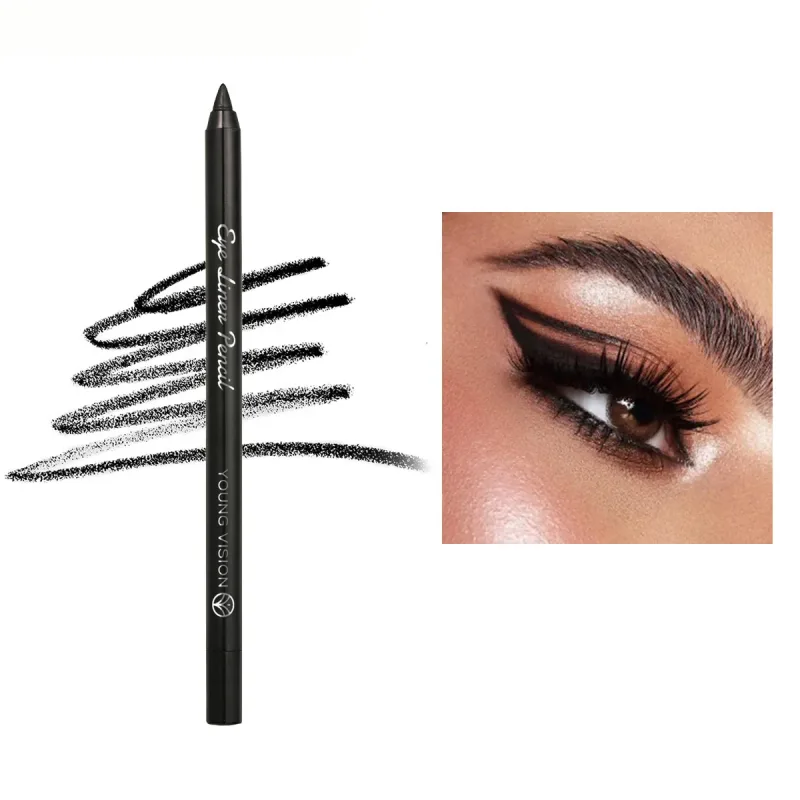 1 Stück wasserdichter blau-grüner Eyeliner-Stift, wischfest, langlebig, Perlglanz-Glitzer-Eye-Liner, hochpigmentiertes Punk-Augen-Make-up — image 10